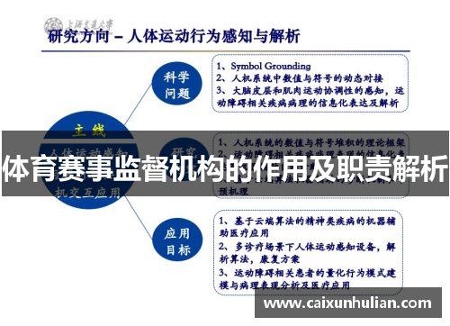 体育赛事监督机构的作用及职责解析